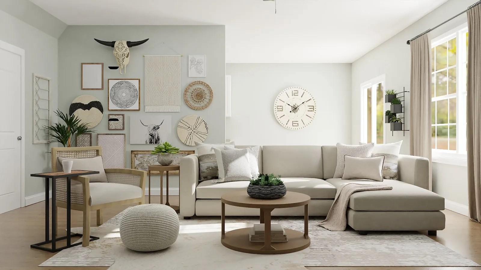 Sunlight streaming through energy-efficient window glass